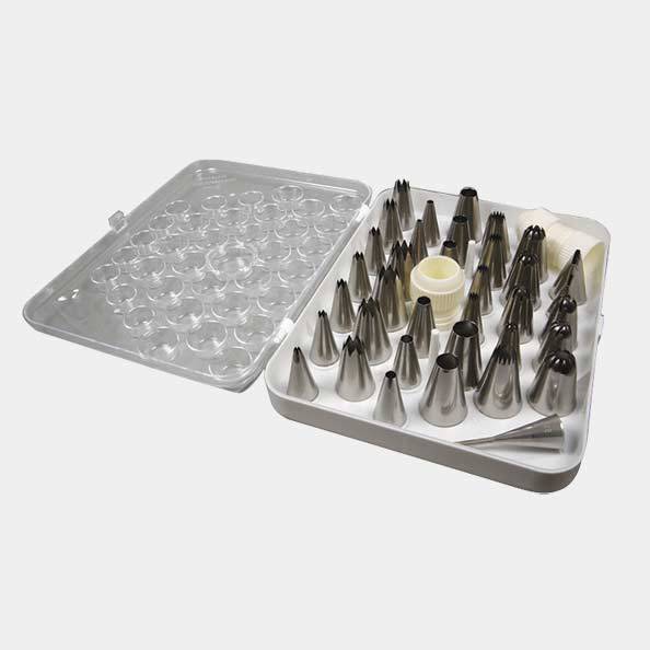Coffret de 35 douilles inox + adaptateurs - de buyer