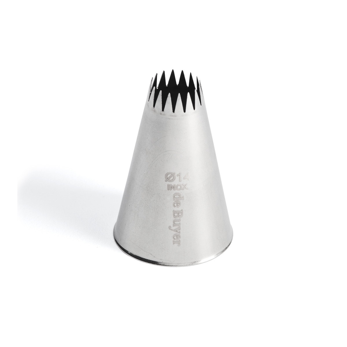Douille a petit fours en inox 14 mm 16 dents - de buyer