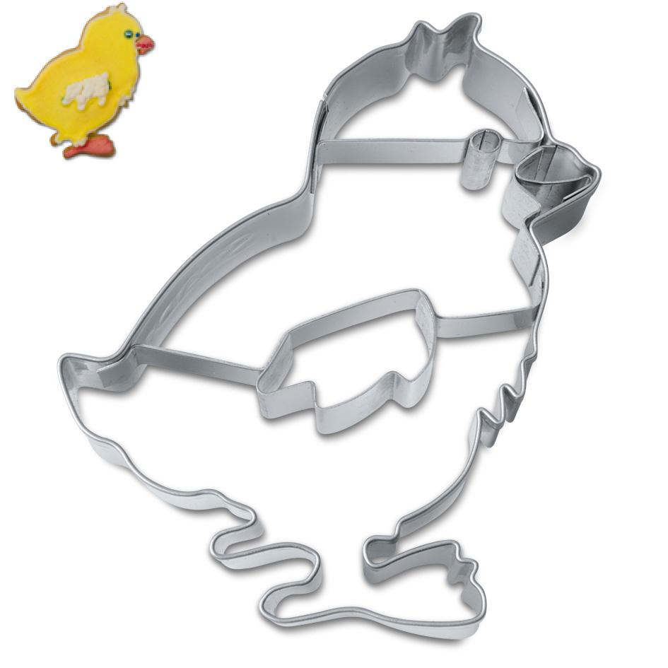 Emporte piece a patisserie en forme de poussin 6,5 cm inox - stadter