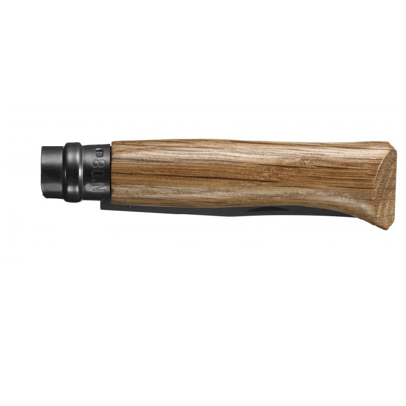 Couteau de poche pliable chene black n°8 - opinel 