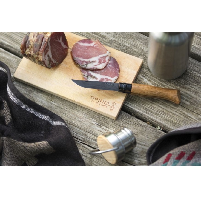 Couteau de poche pliable chene black n°8 - opinel 