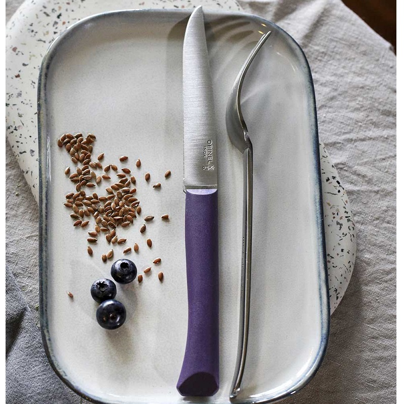 Couteau de table bon appetit violet - opinel 