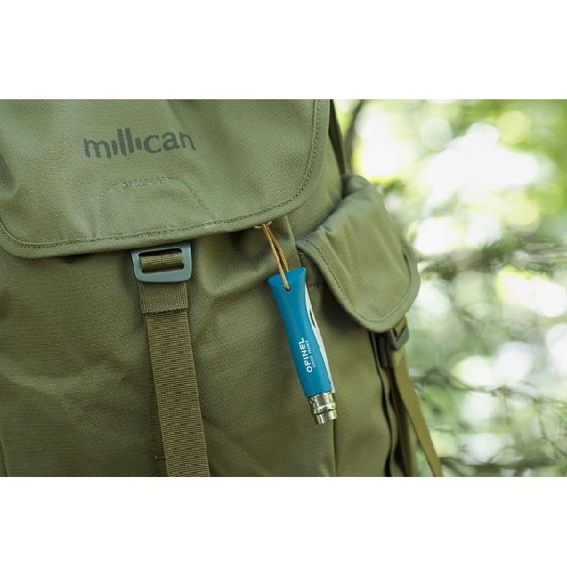 Couteau de poche pliable baroudeur turquoise n°6 - opinel 