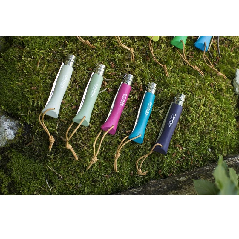 Couteau de poche pliable baroudeur turquoise n°6 - opinel 