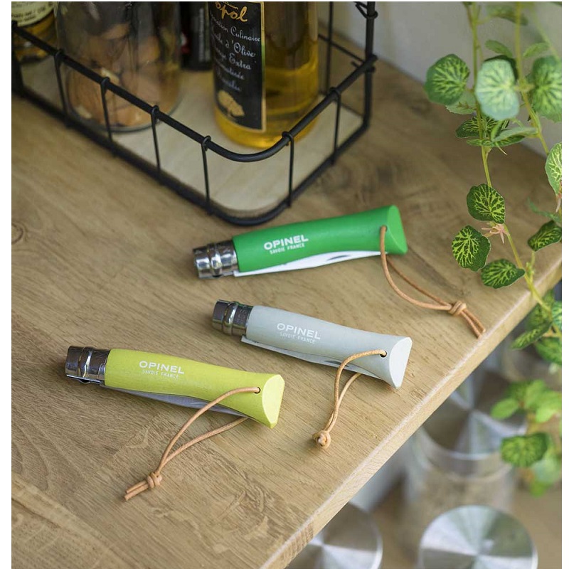 Couteau de poche pliable baroudeur nuage gris n°6 - opinel 