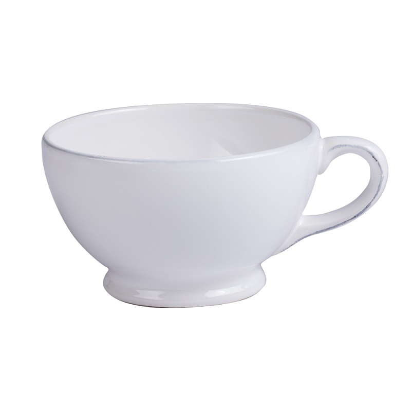 Bol dejeuner a anse 14,5 cm blanc - table et passion 