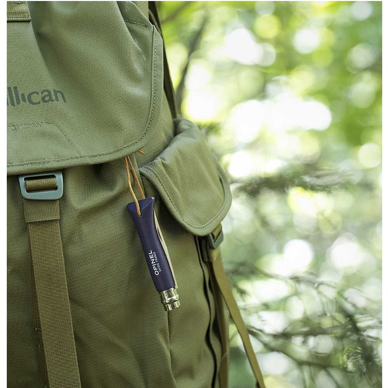 Couteau de poche pliable baroudeur violet gris n°6 - opinel 
