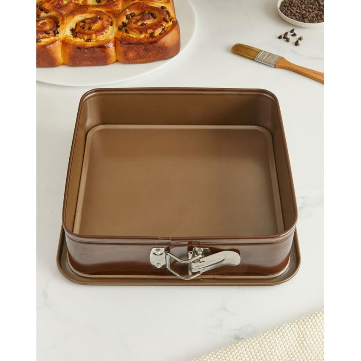 Moule à manquer carré démontable antiadhérent 24x24 cm - gobel 