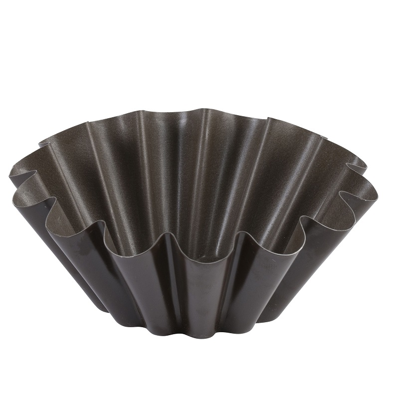 Moule a brioche en metal anti adherent fond plat 14 cm - gobel