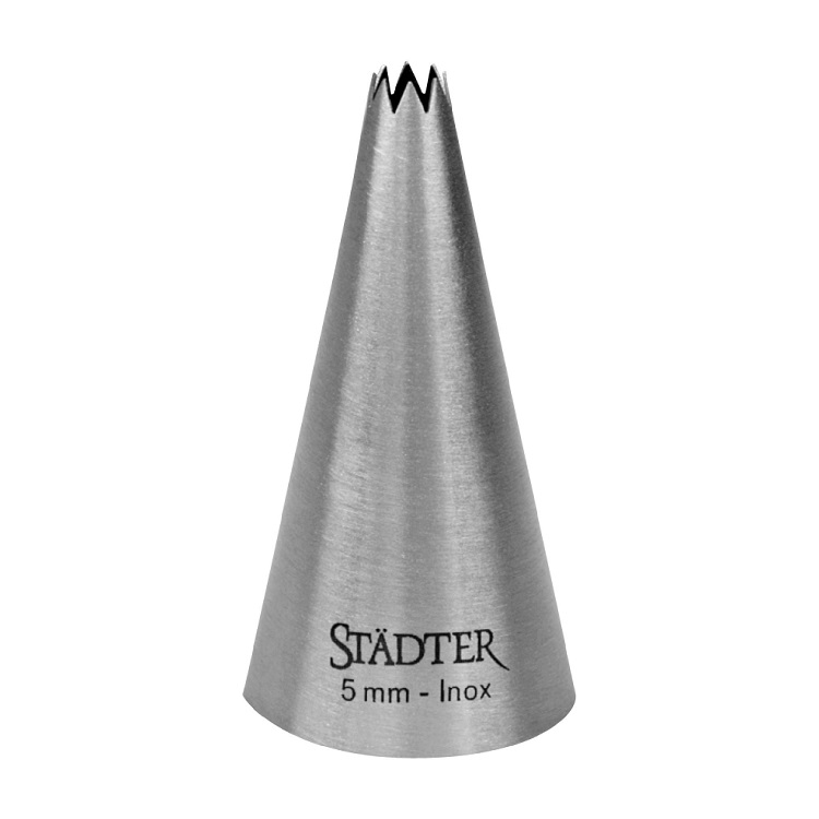 Douille a patisserie dentelee 5 mm - stadter