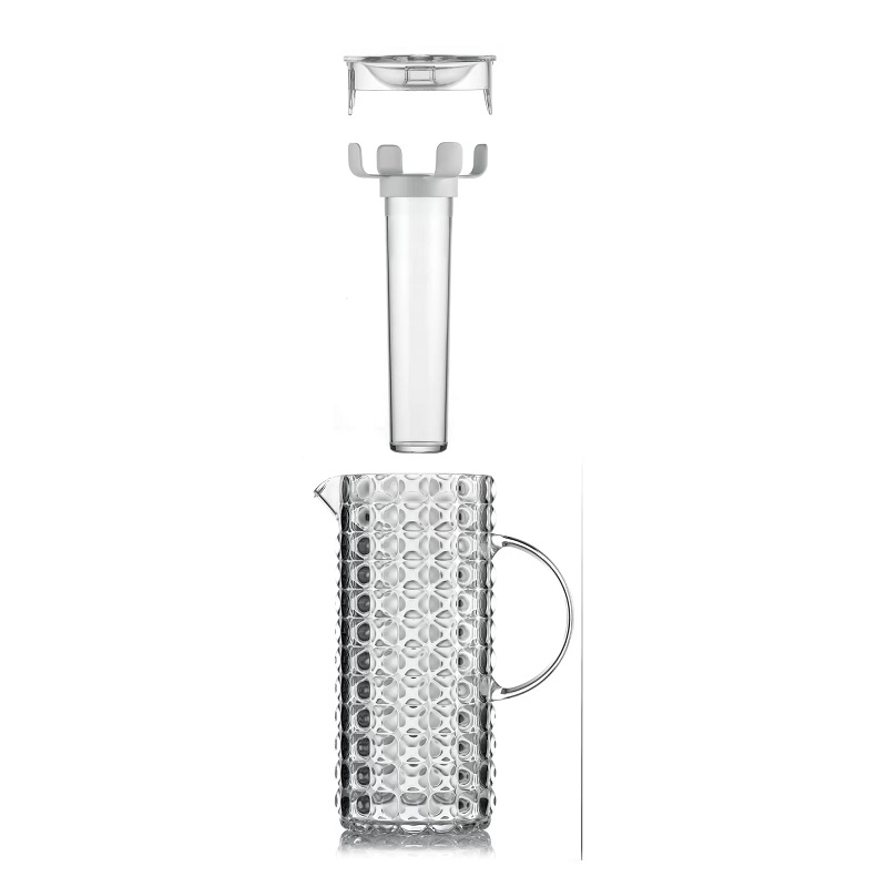 Carafe a eau 1,75 l tiffany transparente avec bulbe refrigerant - guzzini