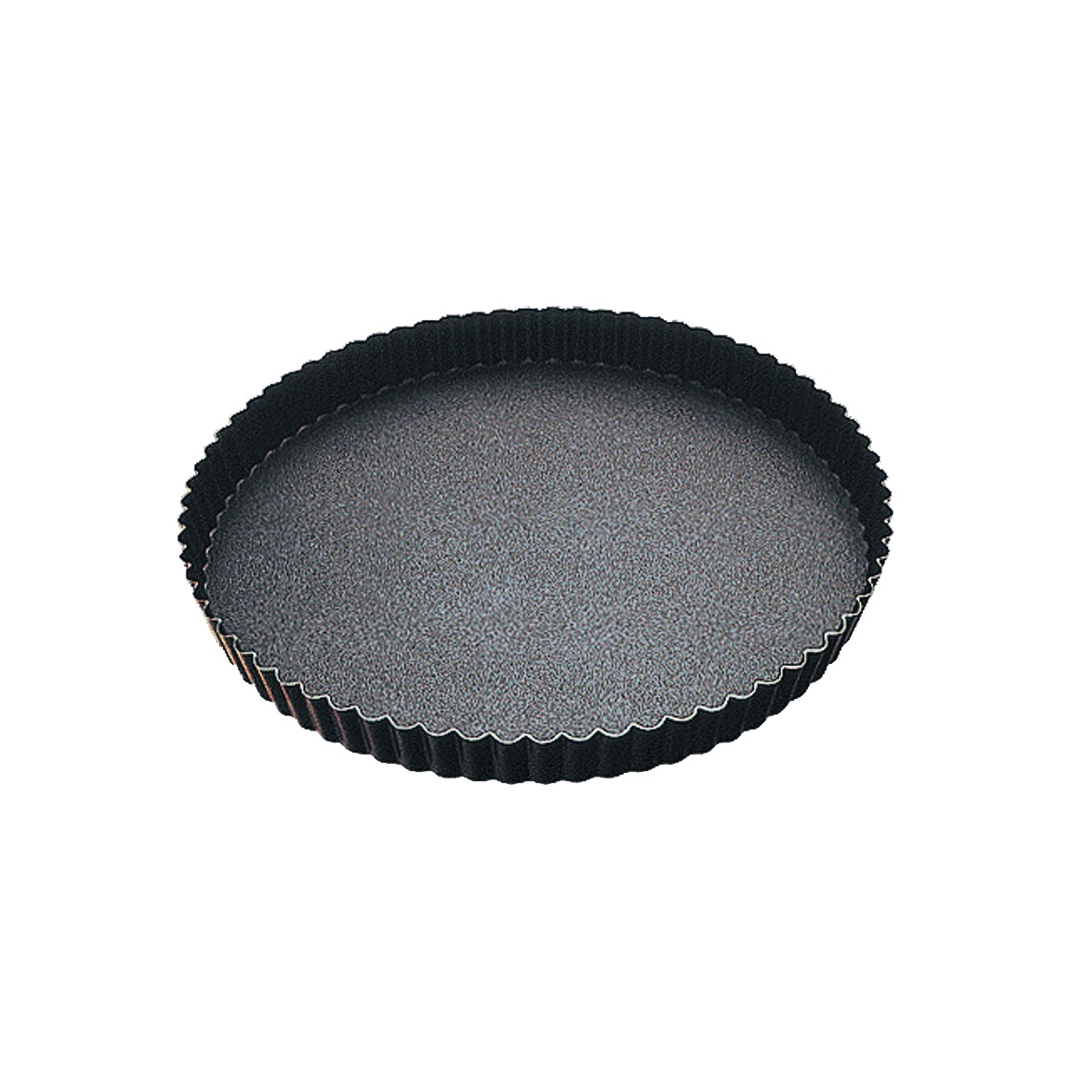 Moule a tarte tourtiere ronde fond fixe anti-adherent 22 cm - gobel