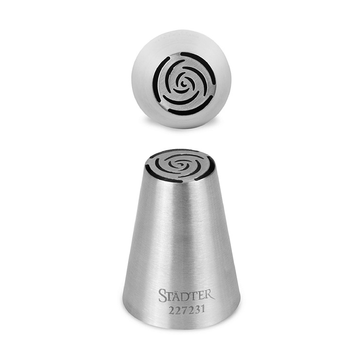 Douille a patisserie decor bouton de rose 17 mm - stadter
