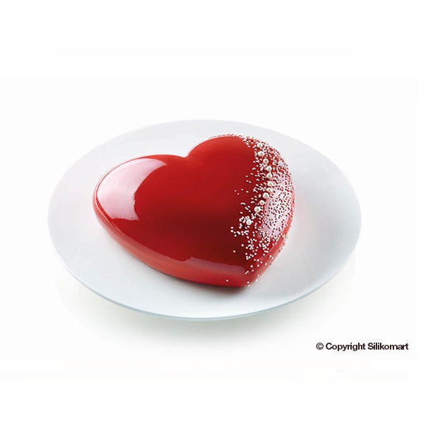 Moule en silicone coeur 3d batticuore 20 cm - silikomart