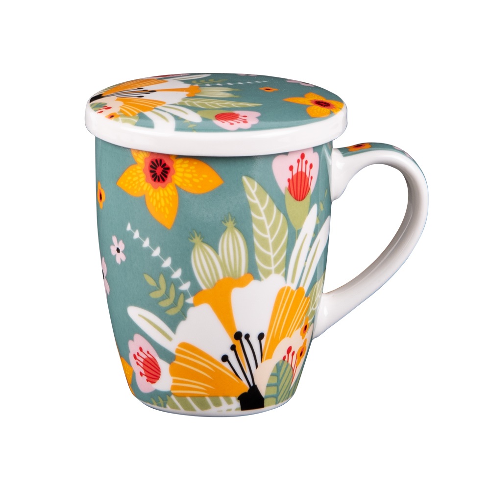 Coffret tisanière blossom avec filtre 36 cl - table et passion 