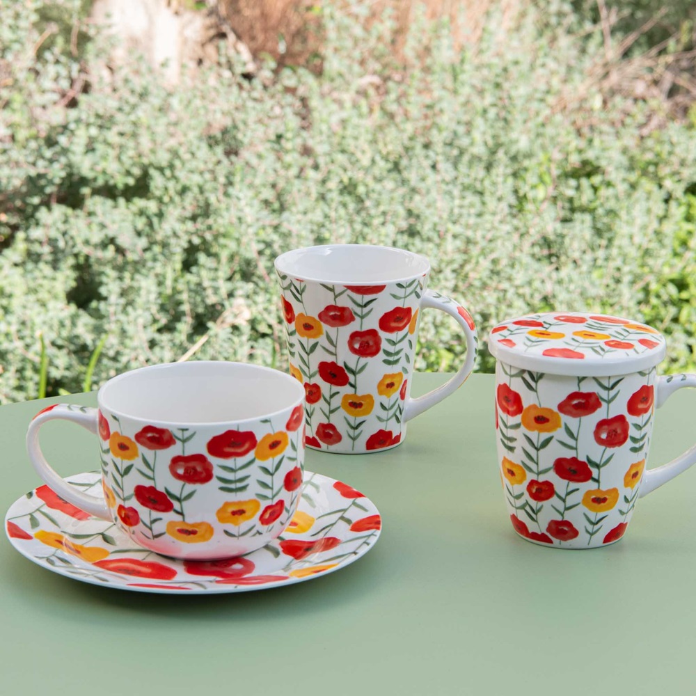 Coffret cadeau 2 mugs blossia 39 cl - table et passion 