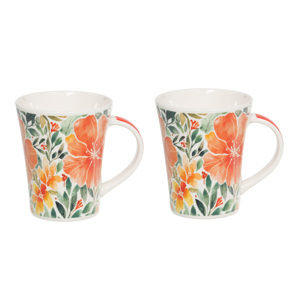 Coffret cadeau 2 mugs olia 39 cl - table et passion 
