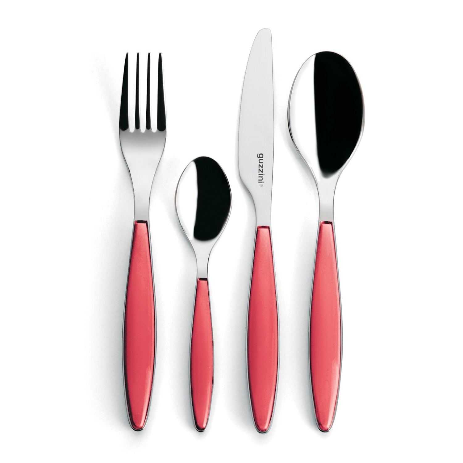 Menagere 24 pieces feeling rouge - guzzini