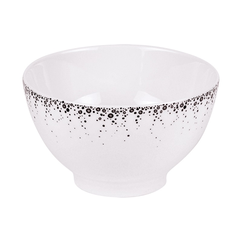 Lot de 6 bols dejeuner 13 cm borealis gris - table et passion