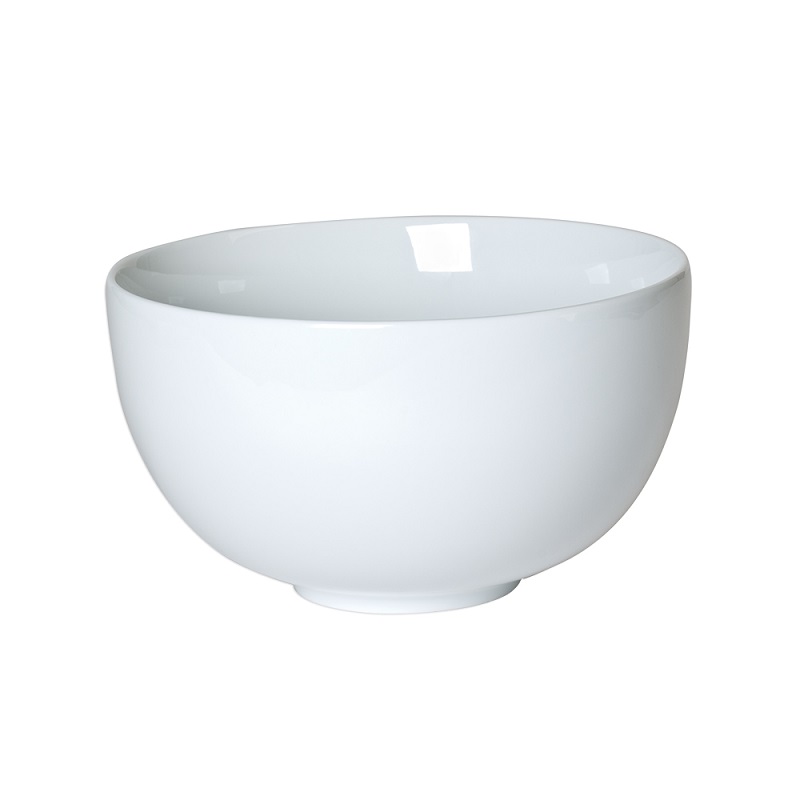 Saladier porcelaine blanc 19 cm boule - table et passion 