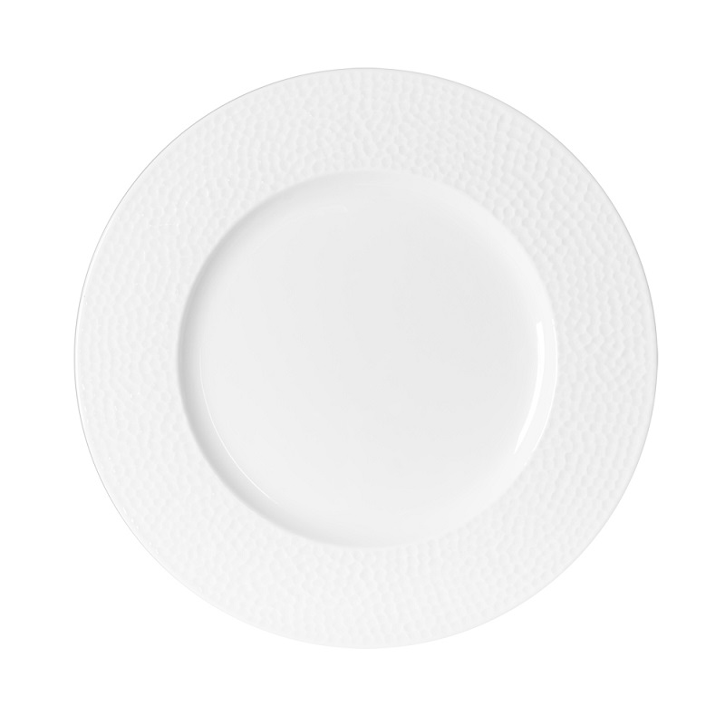 Lot de 6 assiettes dessert louna blanc 21 cm - table et passion 