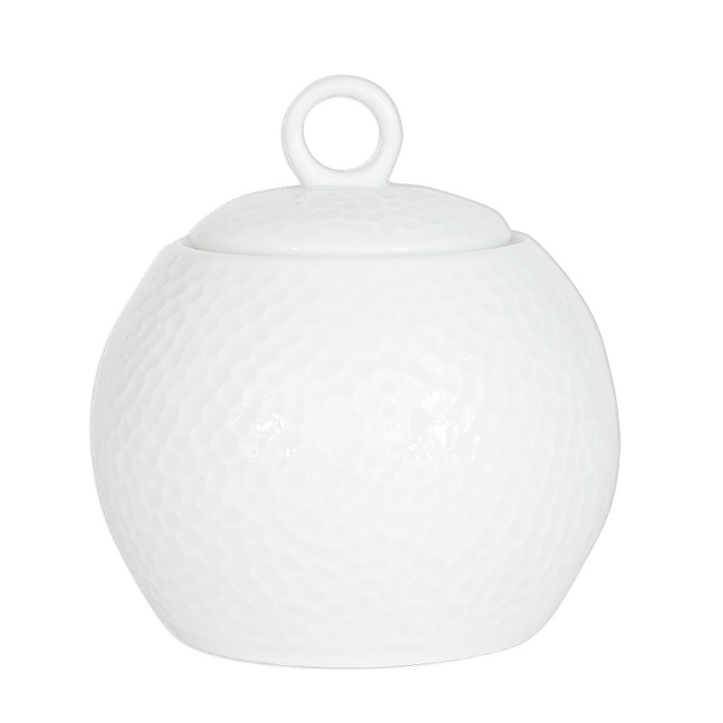 Sucrier louna blanc 11 cm - table et passion 