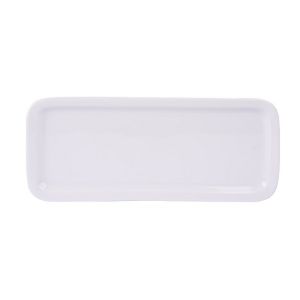 Plat a cake porcelaine blanc 30 cm - table et passion 