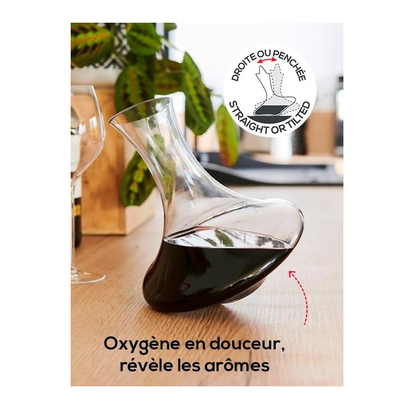 Carafe à décanter le vin evolution 75 cl - peugeot saveurs