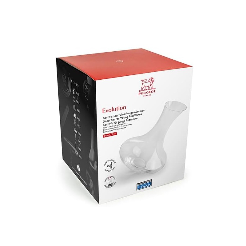 Carafe à décanter le vin evolution 75 cl - peugeot saveurs