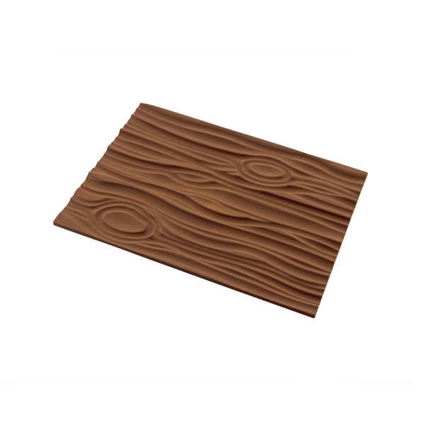 Tapis a buche en silicone ecorce magic wood 25 x 18 cm- silikomart
