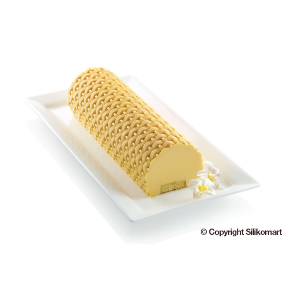 Tapis a buche en silicone magic buche tressee 25 x 18 cm- silikomart