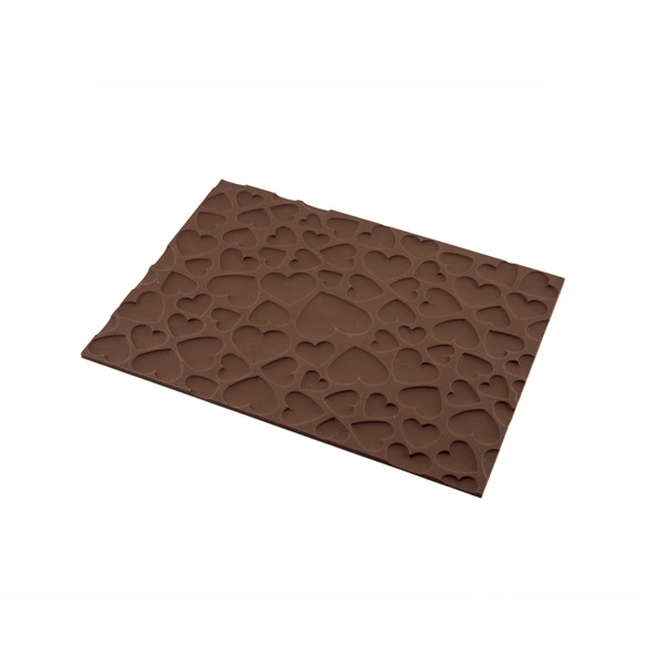 Tapis a buche en silicone coeurs magic love 25 x 18 cm- silikomart