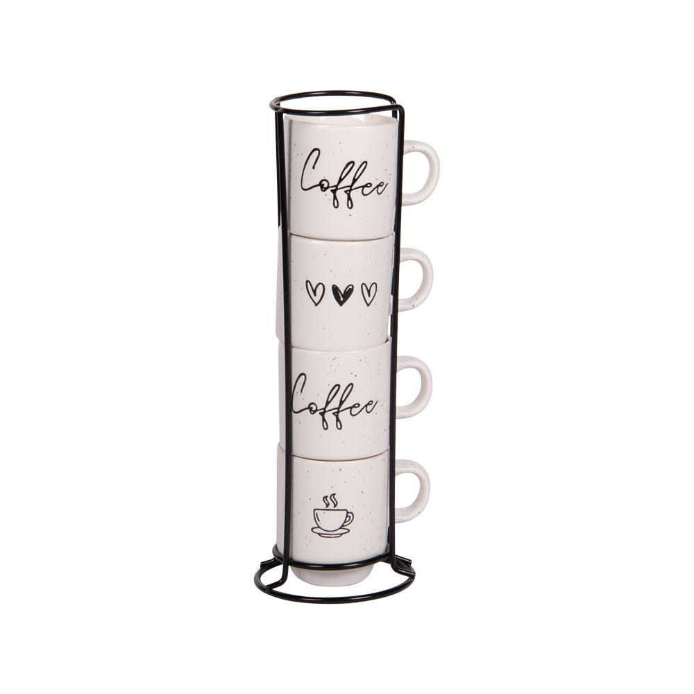 Tour de 4 tasses expresso sweet 12 cl - table et passion 