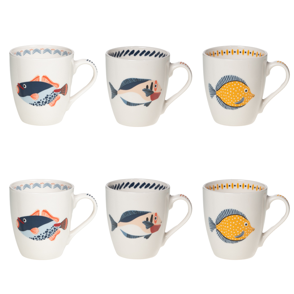 Coffret de 6 tasses lorient 23 cl - table et passion 