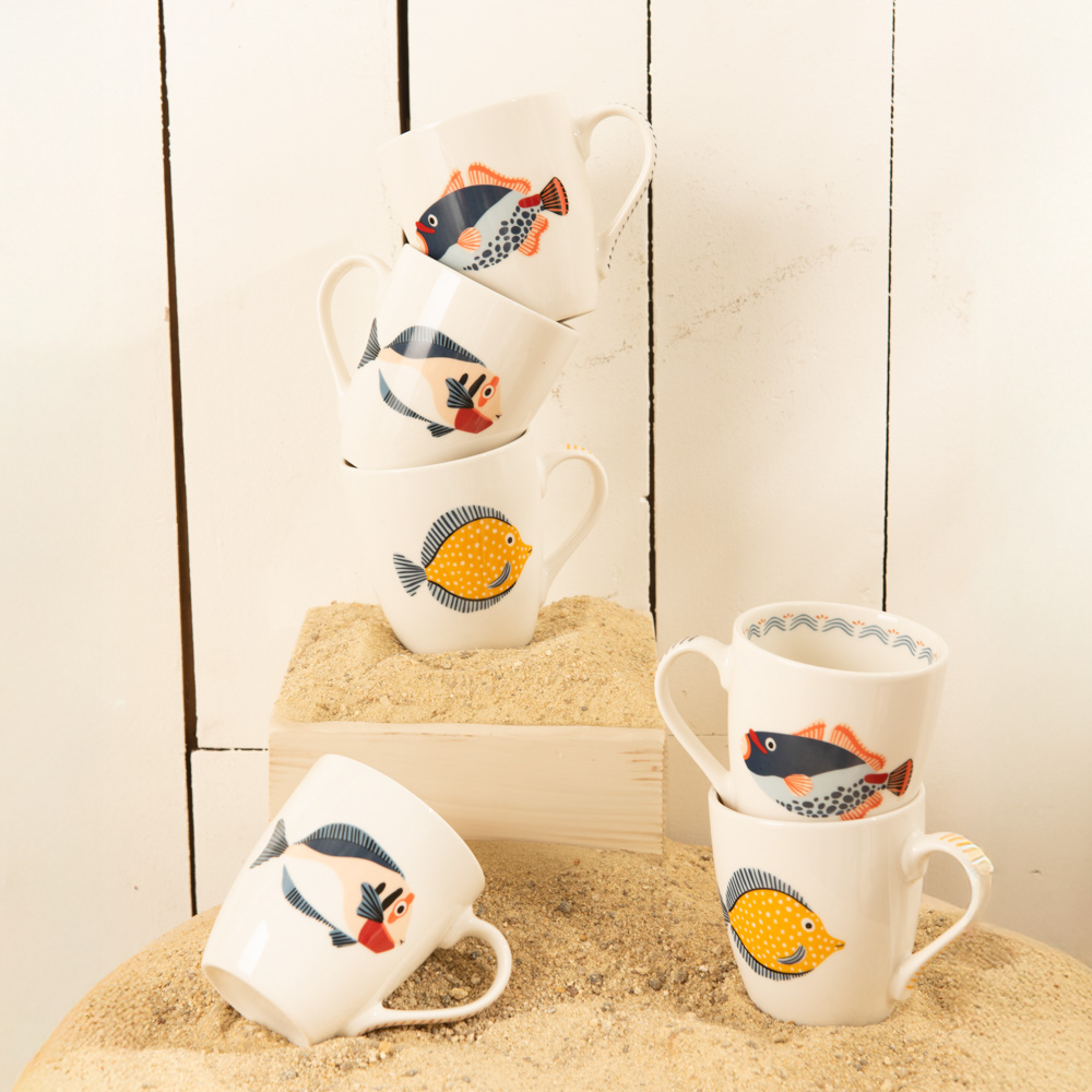 Coffret de 6 tasses lorient 23 cl - table et passion 