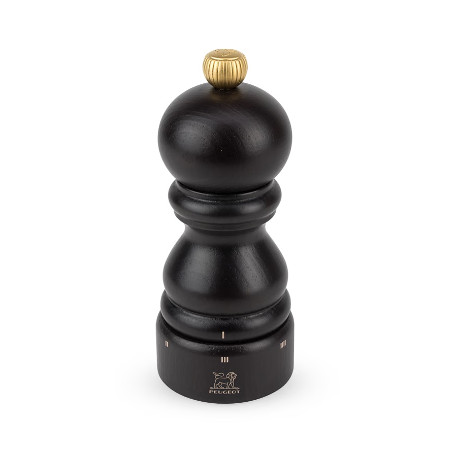 Moulin à sel manuel en bois, paris u'select, chocolat, 12 cm - peugeot saveurs