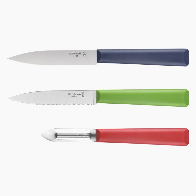 Coffret trio les essentels couteaux et eplucheur - opinel 
