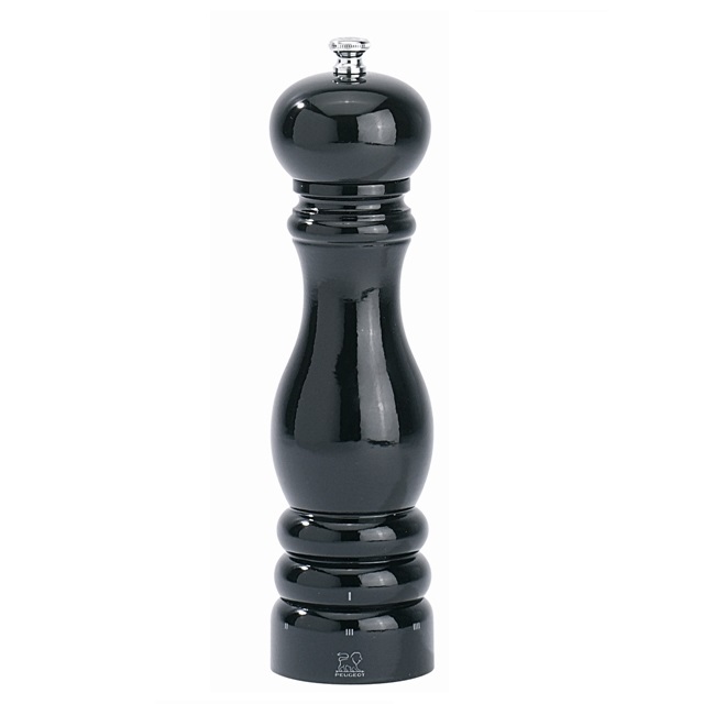 Moulin a poivre paris laque noir 22 cm u'select - peugeot saveurs