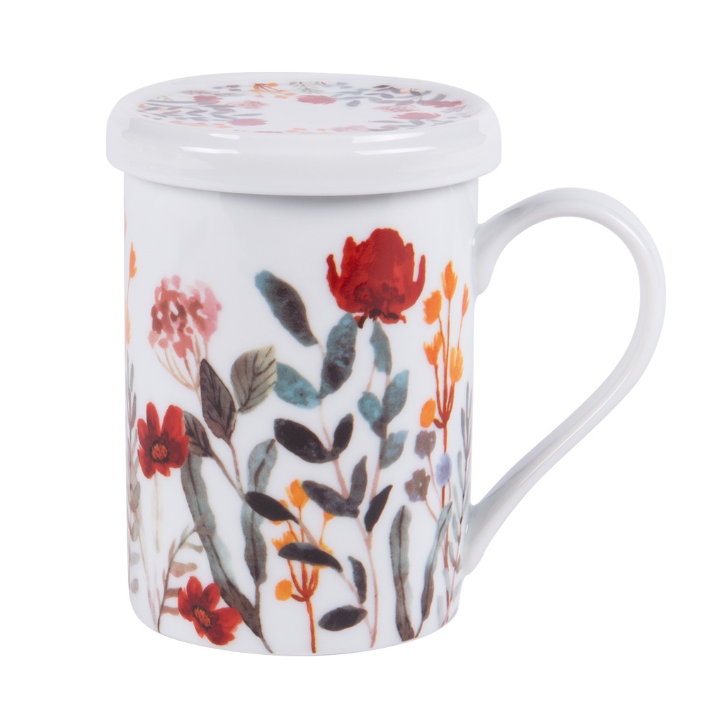 Coffret de 1 tisanière flor avec filtre- table et passion 