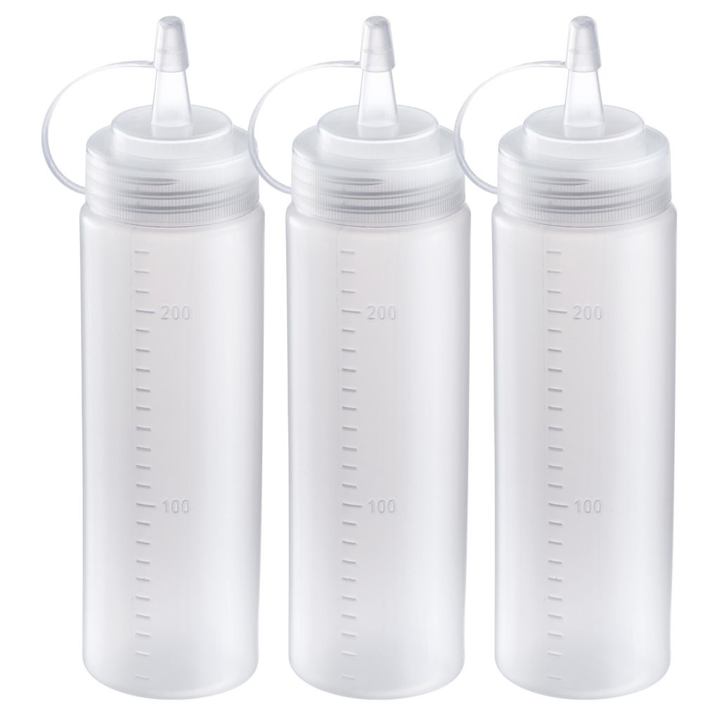 Lot de 3 flacons souple compressibles, 240 ml - westmark