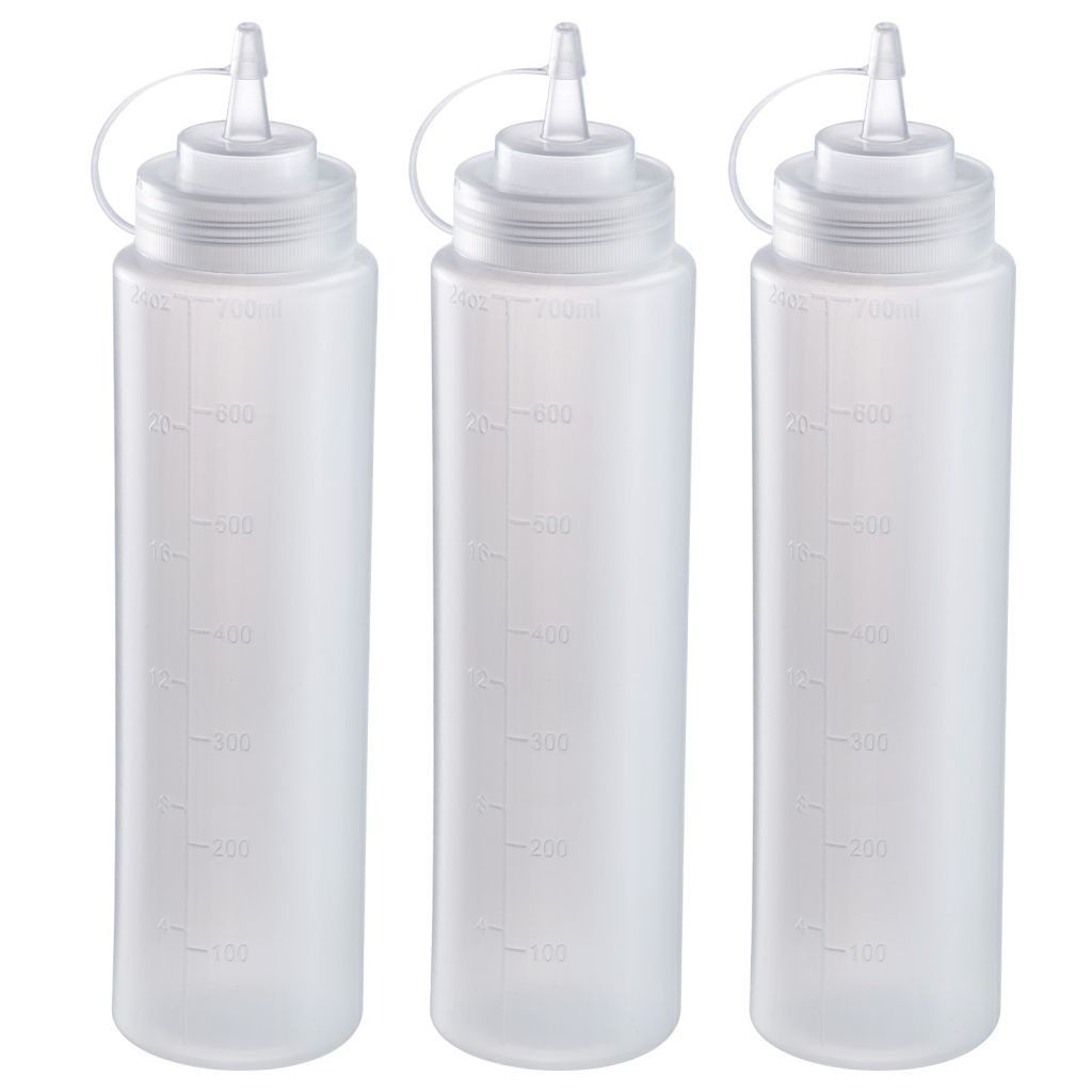 Lot de 3 flacons souple compressibles, 700 ml - westmark