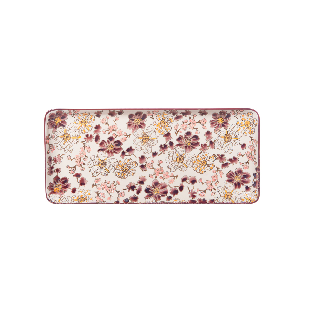 Plat à cake kiyo 36x16 cm - table et passion 