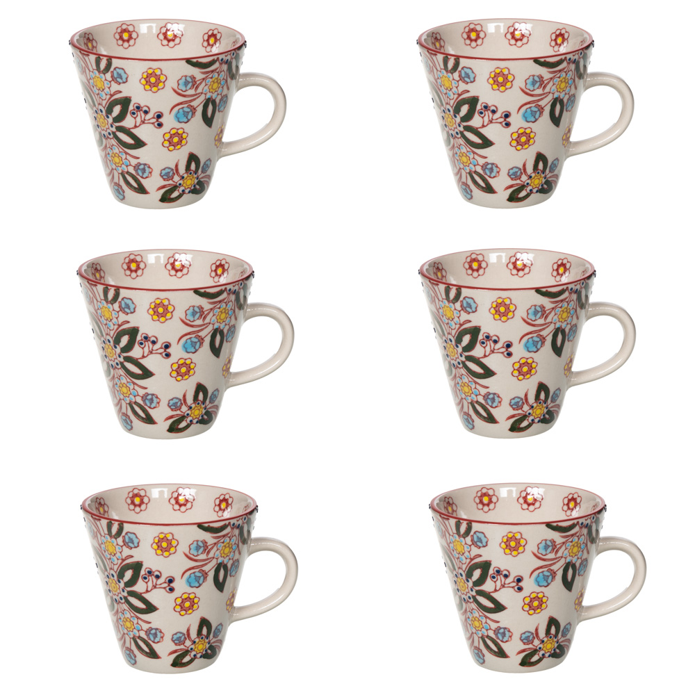 Coffret de 6 tasses siena 17 cl - table et passion 