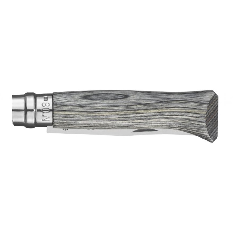 Couteau de poche tradition bouleau lamelle gris n°8 - opinel 