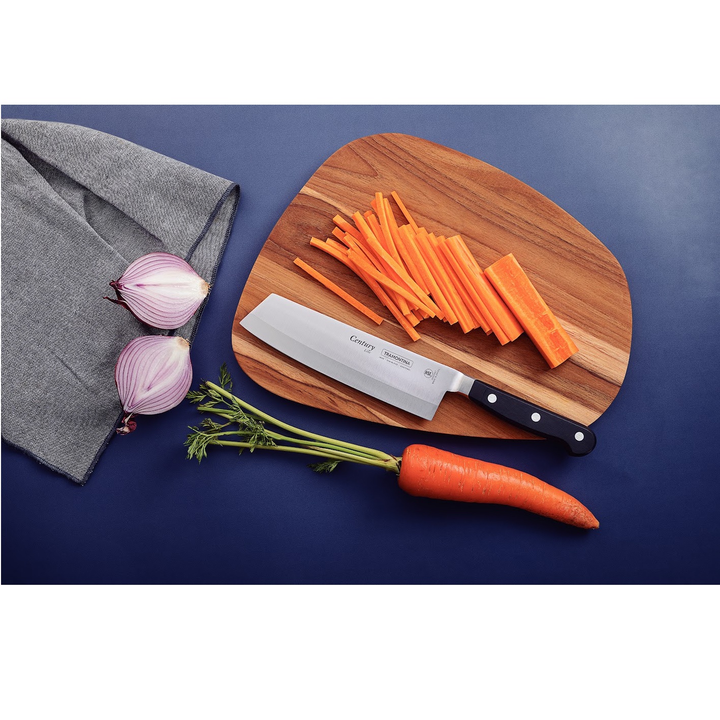 Couteau nakiri century, 18cm, inox forgé - tramontina