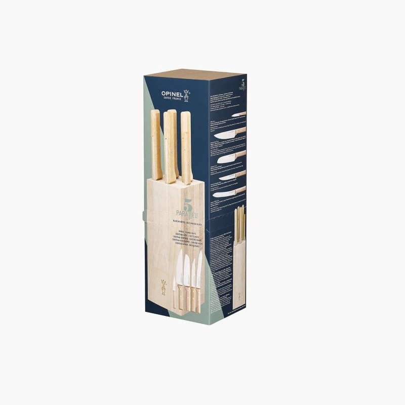 Bloc 5 couteaux parallele pain - opinel 