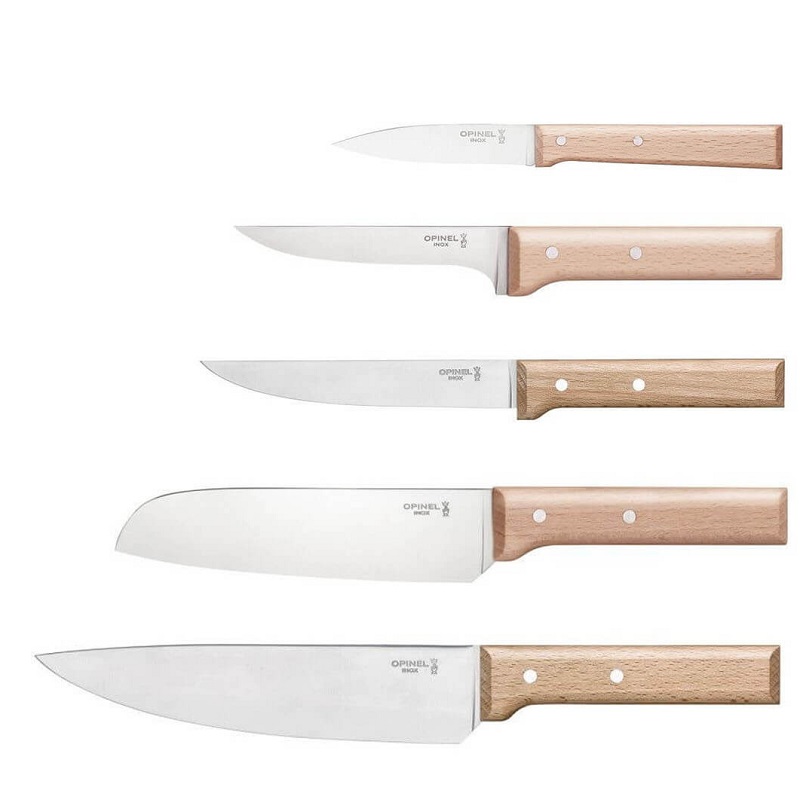 Bloc 5 couteaux parallele pain - opinel 
