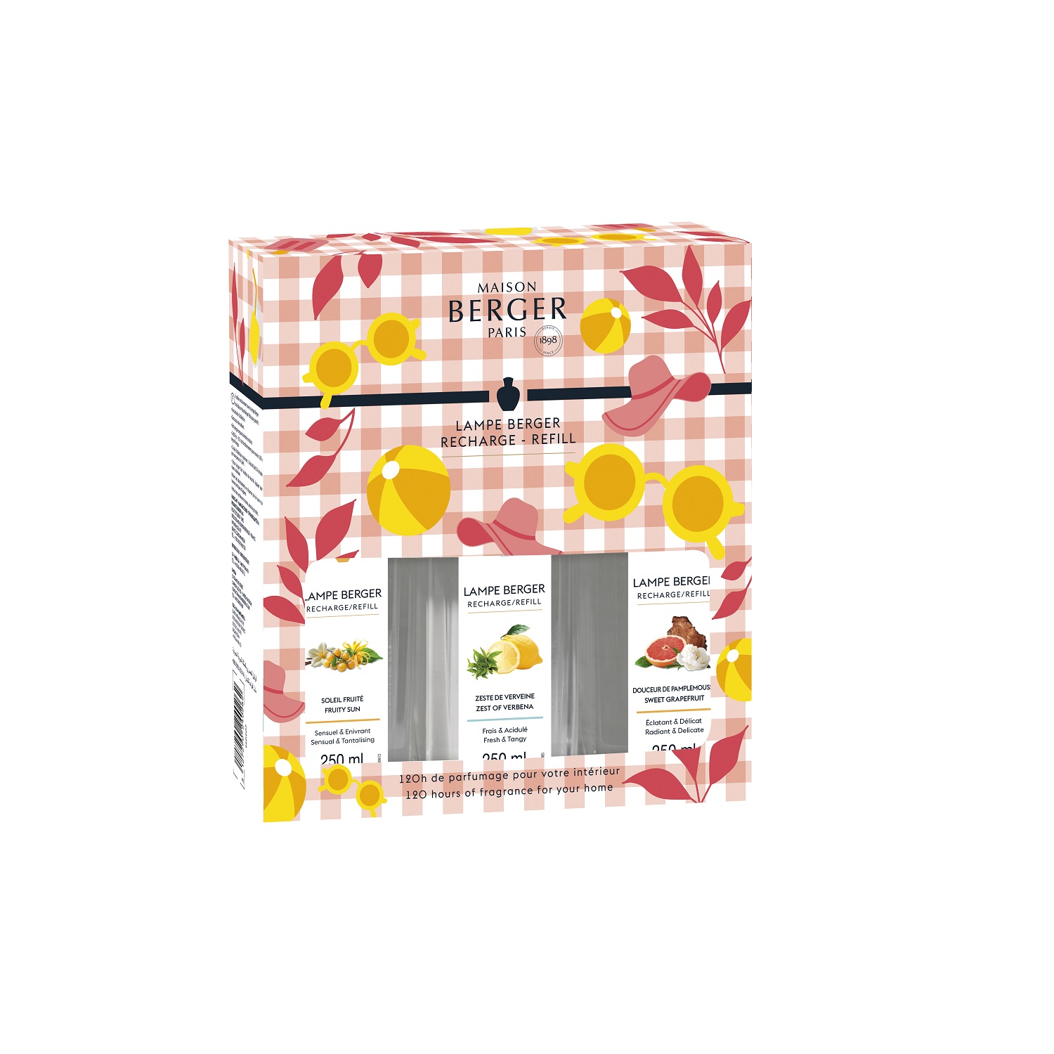 Coffret triopack estivale 3 recharges lampe berger 250ml - maison berger paris