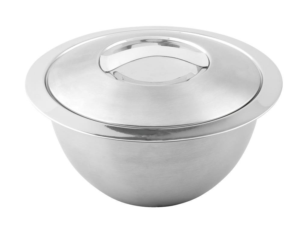 Bol isotherme avec couvercle double paroi inox 33 cm - weis 