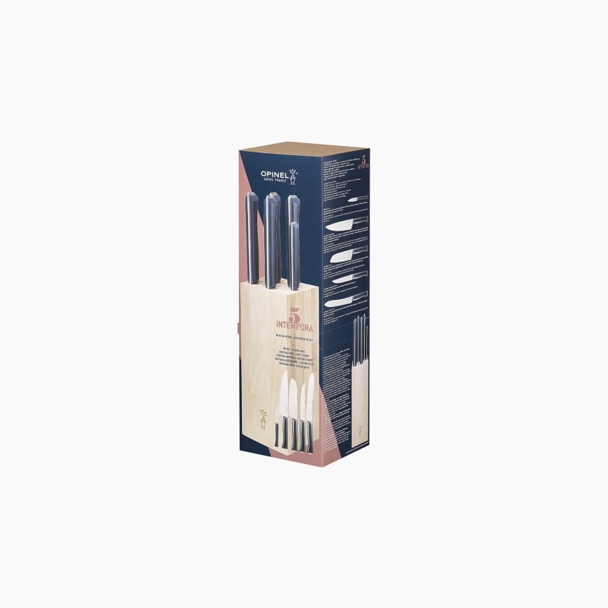 Bloc 5 couteaux intempora - opinel 